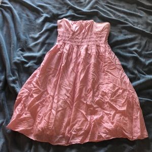 Lilly Pulitzer pink and white polkadot strapless